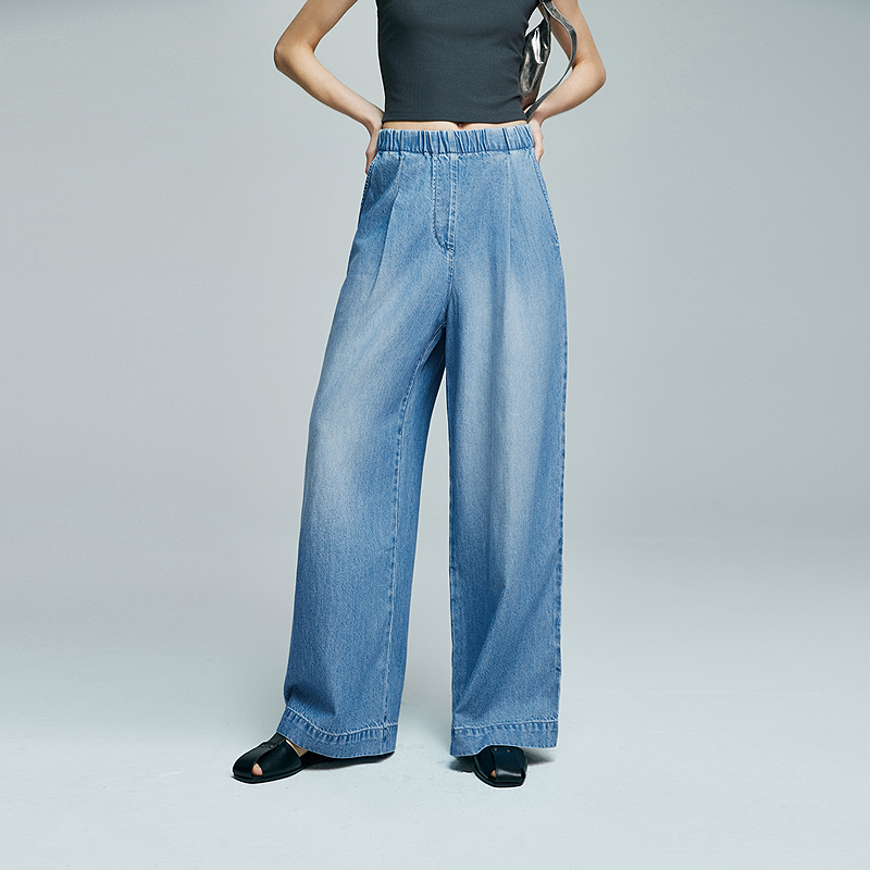 棉仓362619007-初棉天丝牛仔阔腿裤