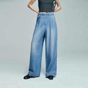 棉仓362619007-初棉天丝牛仔阔腿裤