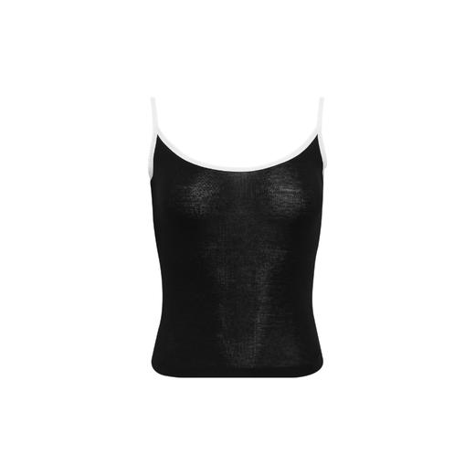 oneup撞色花边天丝羊毛吊带 商品图8