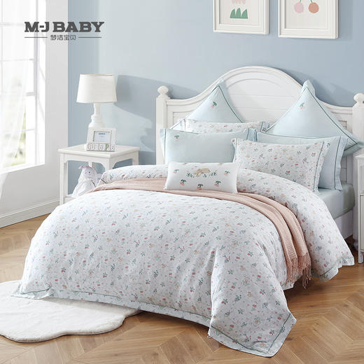 【春上新】10楼 梦洁宝贝 长绒棉印花四件套 桃桃乐 吊牌价1799-2199元 活动价1299-1599元 商品图0