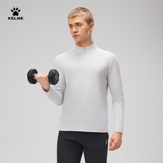 卡尔美KELME新款男士半开襟长袖T恤 商品图2