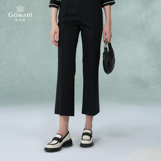 乔万尼休闲舒适直筒微喇长裤休闲裤显瘦EI2F853 商品图2