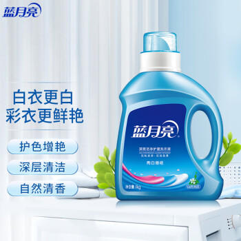 蓝月亮 亮白增艳洗衣液 1kg/瓶 自然清香 持久耐用 护衣护色 去污 /家庭清洁/纸品 /衣物清洁 /普通洗衣液 商品图2