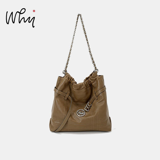 Why女包小众设计垃圾袋包慵懒风菱格流浪包高级感大容量链条包YA5372 商品图7