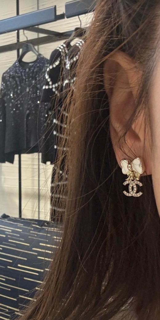 CHANEL香奈儿白结吊c耳钉/项链（XTY） 商品图9