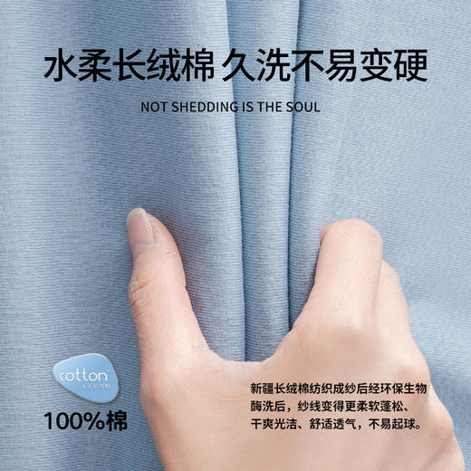 【129元2件】【专柜大牌品质】【230g水柔长绒棉】男士春夏全棉短袖 顺滑柔软透气休闲简约T恤 商品图5