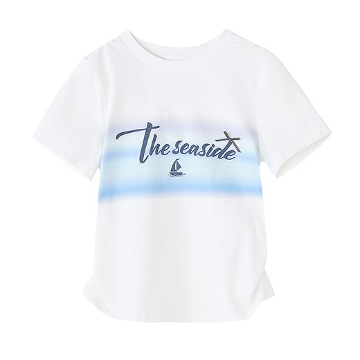 笛莎Deesha 童装女童T恤2025夏新款女童圆领短袖T恤 商品图4