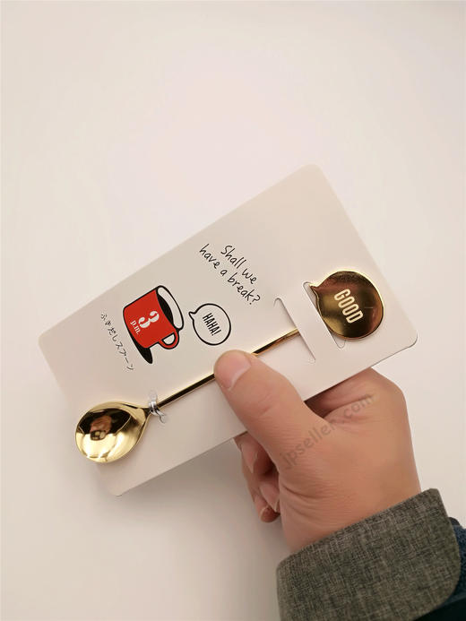 日本进口高桑金属勺子 对话框金色GOOD 商品图3