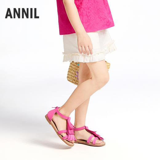 【实体店同款】女童全腰梭织短裤夏季新款安奈儿童装XG526701 商品图1