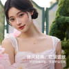 周六福黄金吊坠女款5d硬金定价游园绮梦系列蜜粉金蝶珐琅甜美蝴蝶 商品缩略图3