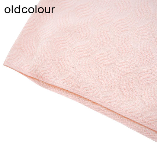 oldcolour夏季新款简约通勤百搭短袖针织套头上衣女DQ280501A1 商品图4