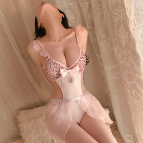 【性感睡裙】闪亮深V连体衣 纯欲诱惑性感甜美可爱情趣内衣睡衣6925