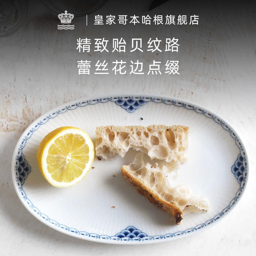【ROYAL COPENHAGEN】皇家哥本哈根公主蓝手绘餐具椭圆餐盘子菜盘家用 商品图1