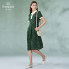 乔万尼夏季新款真丝连衣裙拼色舒适减龄通勤百搭EI2E868 商品缩略图4