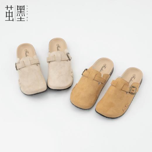 优选丨【买一赠一】茧墨 复古包头懒人半拖勃肯鞋（脚宽、脚背高拍大一码） 商品图0