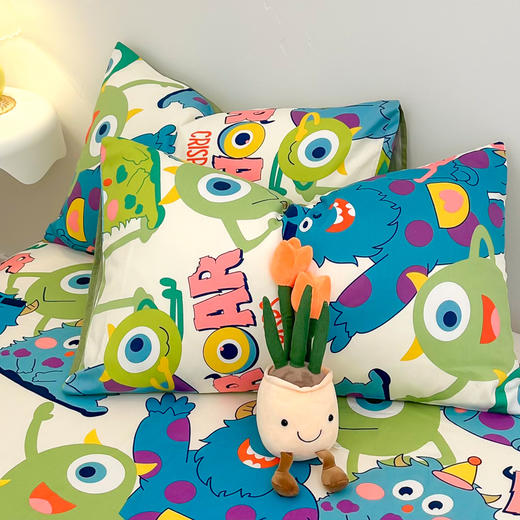 自然醒40支全棉小清新纯棉枕套一对装48cmx74cm儿童枕头套单个枕芯内胆套女JY 商品图6