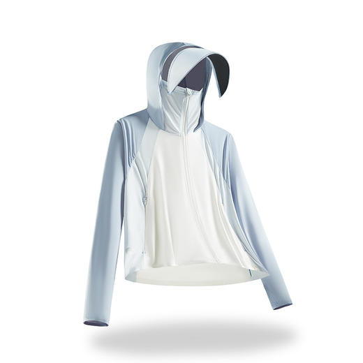 冰丝防晒衣女夏季户外运动薄款冰感防晒服披肩短外套斗篷皮肤衣9002-CC 商品图14