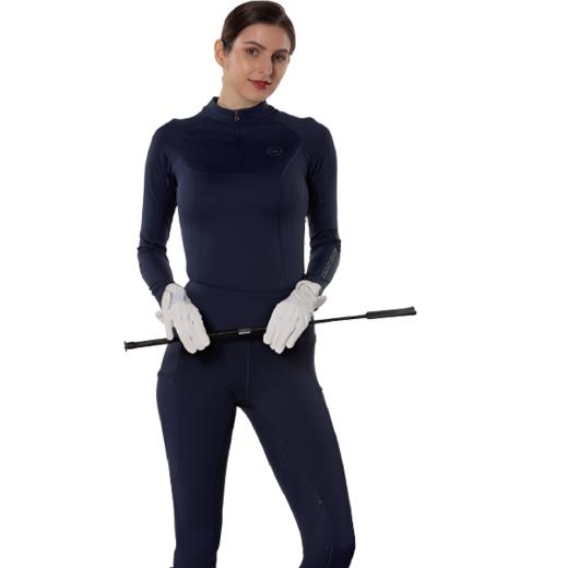 马术长袖T恤四季款女高弹透气舒适裸感骑马装备专业马术外套服装yt005/mk026QS 商品图1