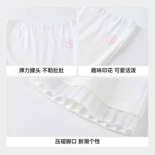 【实体店同款】女童全腰七分针织裤夏季新款安奈儿童装XG526702 商品图4