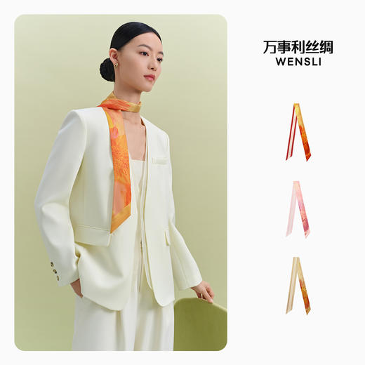 万事利“春醒”斜巾 商品图4