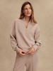 Varley - Davidson Sweat - Taupe Marl - 女装 - 半拉链卫衣 - 灰褐色 商品缩略图3