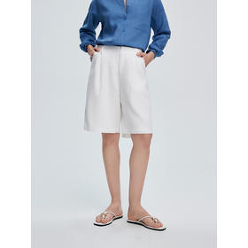 棉仓363624002-初棉粗支亚麻短裤