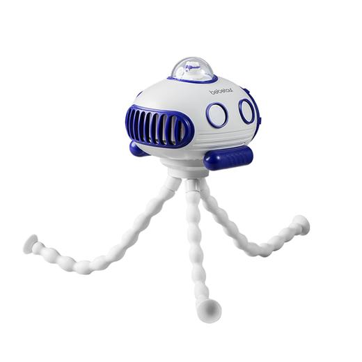 bebetour婴儿车手推车小风扇八爪鱼便携式usb充电轻音可摇头风扇 商品图5