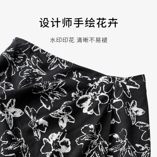 【商场同款】麦檬百搭显瘦莱赛尔亚麻碎花裙5F5242061 商品图3