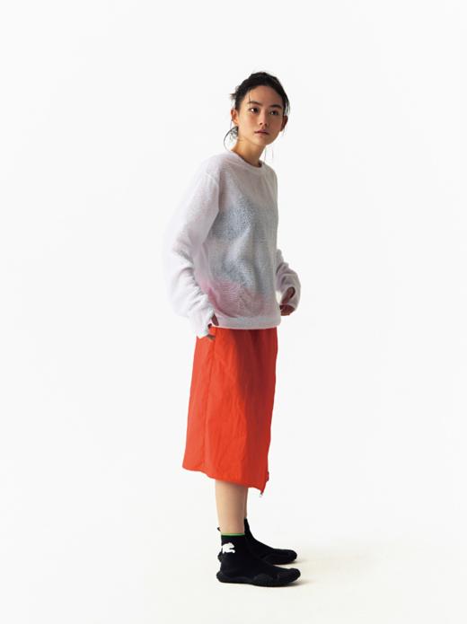 CryingCenter 雪花绒可收下摆长袖T恤 哭喊中心 商品图7