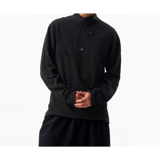 CryingCenter 立体方格半拉链拼料长袖 哭喊中心 商品图3