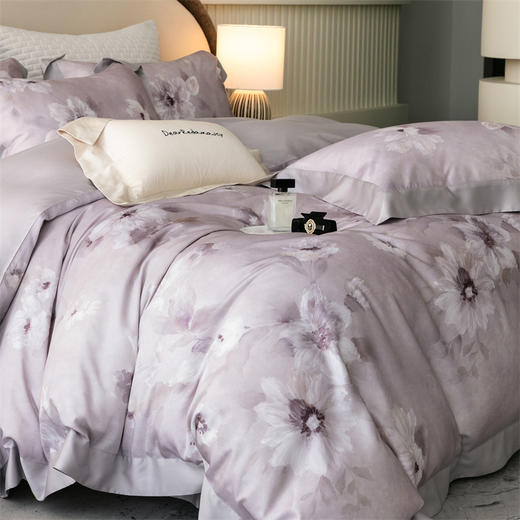 自然醒60支奥地利进口LF级天丝印花四件套100%莱赛尔床单被套枕套床上用品夏季金太阳套件礼盒装KY 商品图6