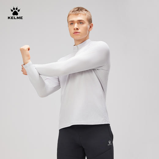 卡尔美KELME新款男士半开襟长袖T恤 商品图3