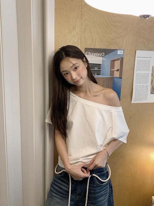 一字肩T（锁 商品图5