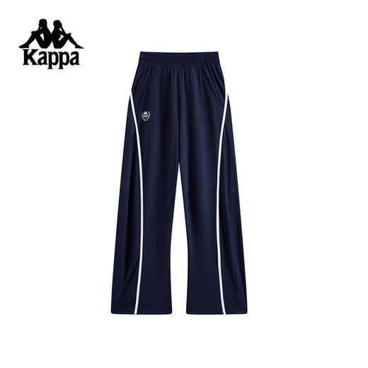 Kappa卡帕背靠背夏季2025新款凉感运动长裤女休闲针织裤子直筒裤K0F42AK04 商品图0