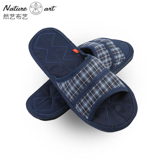 手工千层底超静音软底布艺拖鞋 男款 商品图8