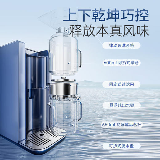 Morphy Richards摩飞即热泡煮茶饮机    MR6097    白色/蓝色 2L 商品图6