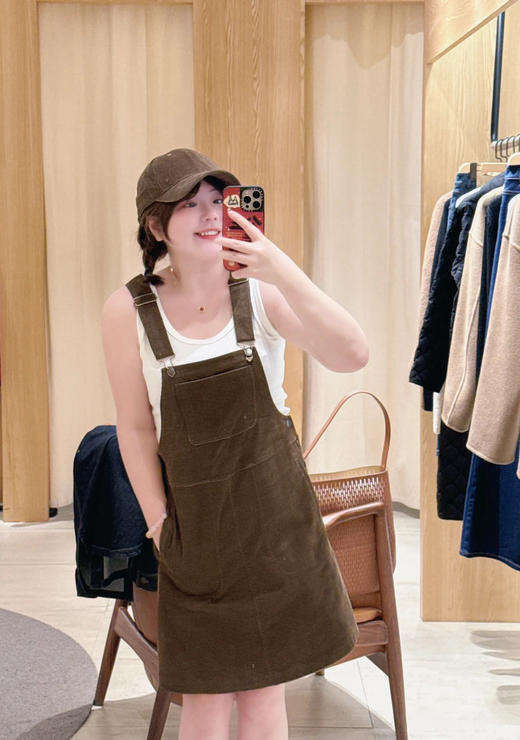 【高品质私服】【IC全棉灯芯绒背带裙】复古廓形 × 现代剪裁，重塑身形美学N1245-CC【无标出货 介意慎拍】 商品图0