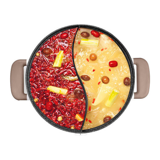 苏泊尔正品鸳鸯电火锅家用小型电热一体宿舍多功能大容量电热煮锅 商品图2