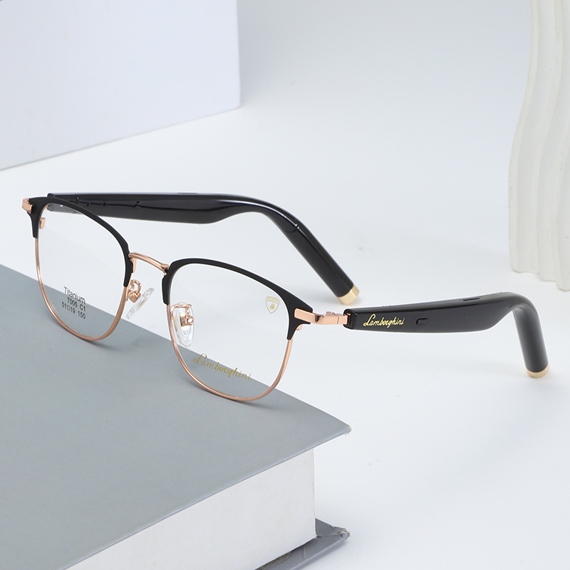 骊佳&兰博基尼AI蓝牙音频眼镜 ，搭载DS R1、豆包大模型，眼镜+耳机+通话+同声传译器四合一