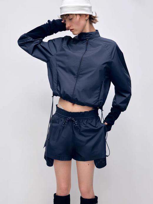 出逃赤岗西/25SSK151/原创撞色双层运动抽绳短裤 商品图0