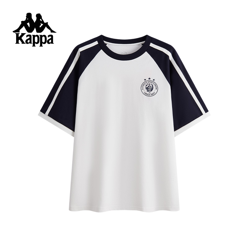 Kappa卡帕背靠背夏季2025新款运动短袖t恤男纯棉透气半袖休闲上衣K0F32TD04