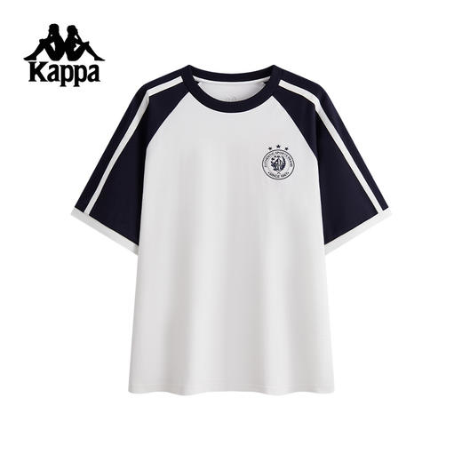 Kappa卡帕背靠背夏季2025新款运动短袖t恤男纯棉透气半袖休闲上衣K0F32TD04 商品图0