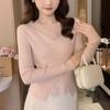 【樱西玛ENXIMANE 法式V领蕾丝拼接打底衫】法式蕾丝 螺纹针织面料 舒适亲肤 五色任选 商品缩略图4