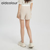 oldcolour夏季新款撞色拼接简约气质高腰宽松休闲短裤女Q220702A1 商品缩略图4