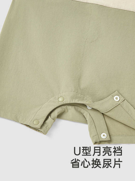 英氏婴儿衣服夏季速干透气男宝宝假两件连体衣外出服YRHBJ2R019A 商品图3