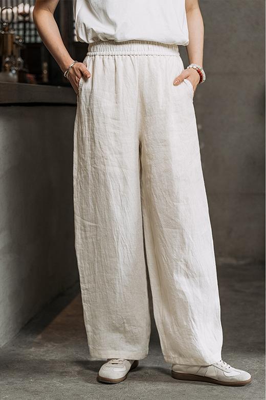 牧衣游原创 刺绣汉麻棉裤子夏 限量福利款 轻麻拾忆不支持会员折 商品图5