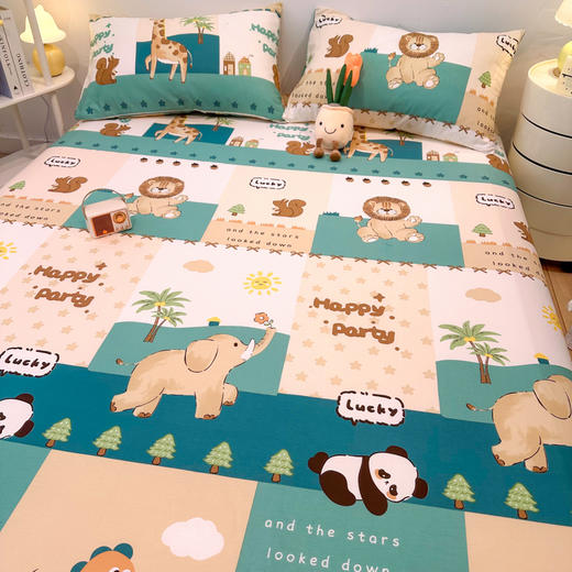 自然醒40支全棉纯棉床笠单件防尘罩床垫套儿童全包防滑固定席梦思保护套床罩三件套JY 商品图10