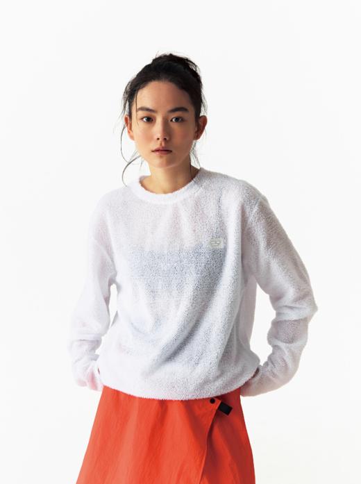 CryingCenter 雪花绒可收下摆长袖T恤 哭喊中心 商品图6