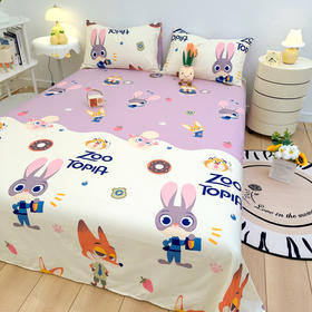 自然醒40支全棉床单单件100纯棉被单人1米2学生宿舍儿童1.5米枕套三件套JY