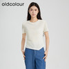 oldcolour夏季新款纯色简约百搭通勤休闲短袖套头上衣女Q280107A1 商品缩略图0